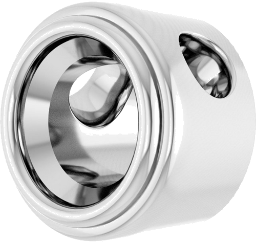 Pakabukas „Bezel-Set Solitaire“ 14k white gold Round 3.75mm (2)