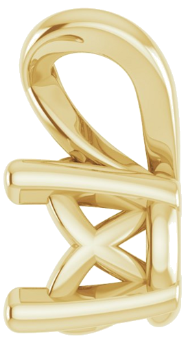 Pakabukas „Solitaire“ 14k yellow gold Round 3.5mm (3)