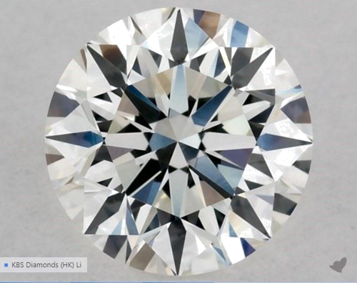 0.58 carat G-VVS2 Excellent cut Natūralus Round Deimantas (1)