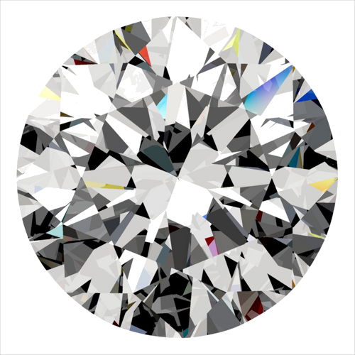 0.5 carat E-VVS2 Excellent cut Natūralus Round Deimantas (1)