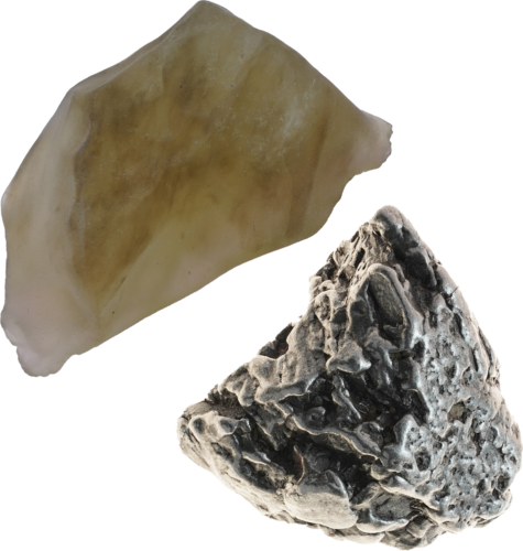 Meteoritas Campo del Cielo - Su Libijos stiklu (1)