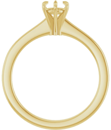 Sužadėtuvių Žiedas „Claw-Prong“ 10k yellow gold Round 4.8mm (2)