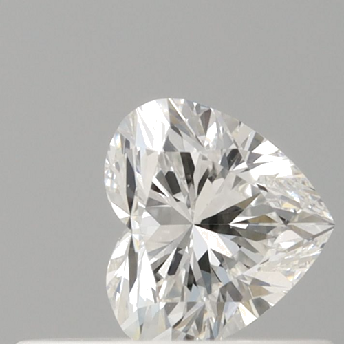 0.33 carat F-VVS1 Natūralus Heart Deimantas (1)