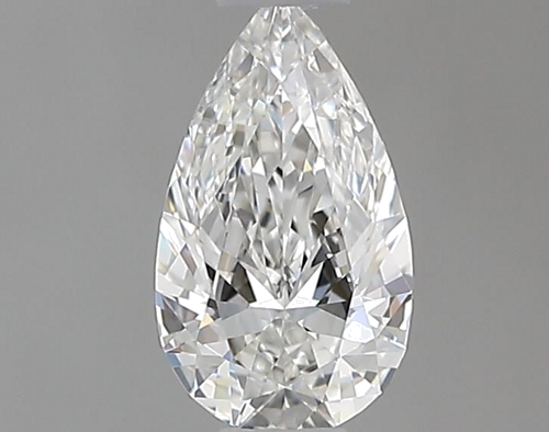 0.32 carat F-VVS1 Natūralus Pear Deimantas (1)