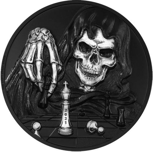 3 oz Dark Chess 2021 Palau Silver Coin (1)