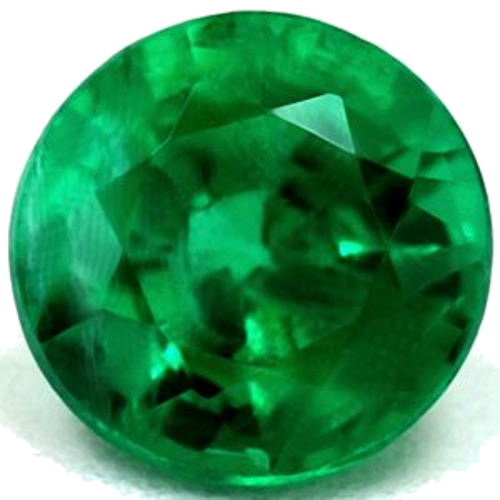 0.44 carat GREEN Round Smaragdas (1)