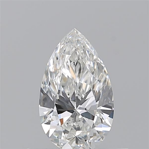 0.53 carat F-VS2 Natūralus Pear Deimantas (1)