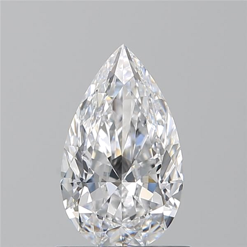 0.9 carat D-VVS2 Natūralus Pear Deimantas (1)