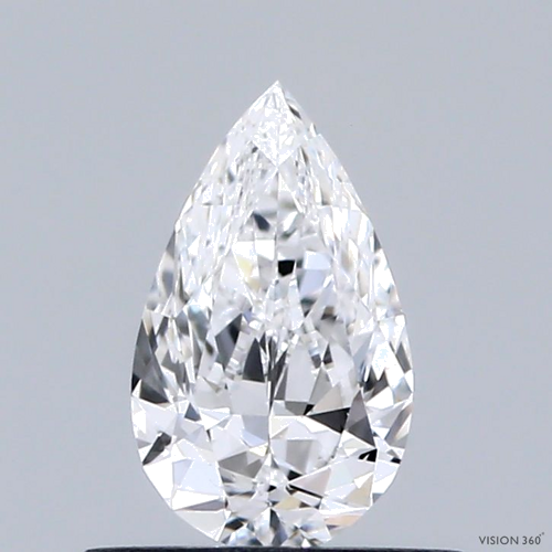 0.5 carat E-VS2 Natūralus Pear Deimantas (1)
