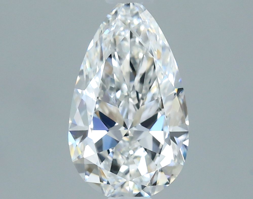 0.5 carat E-VVS2 Natūralus Pear Deimantas (1)