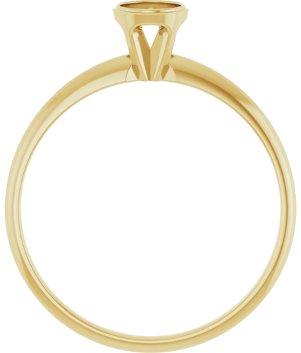 Sužadėtuvių Žiedas „Solitaire“ 585 Geltonojo Aukso Round 4.1mm (2)