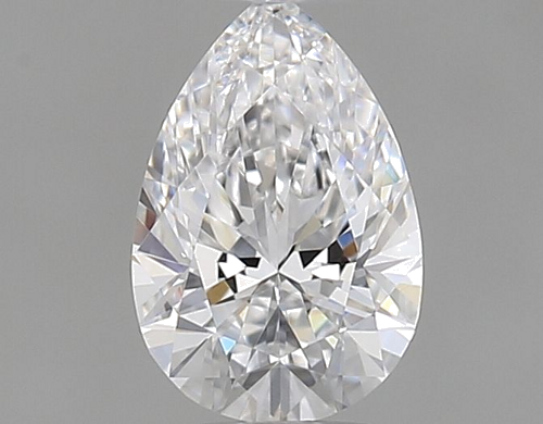 0.32 carat D-VVS2 Natūralus Pear Deimantas (1)
