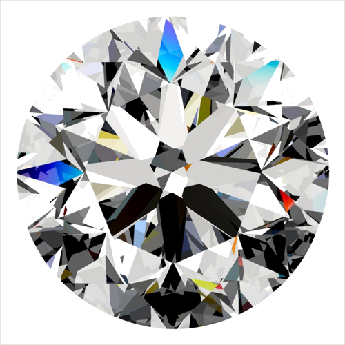 0.4 carat E-SI1 Very Good cut Natūralus Round Deimantas (1)