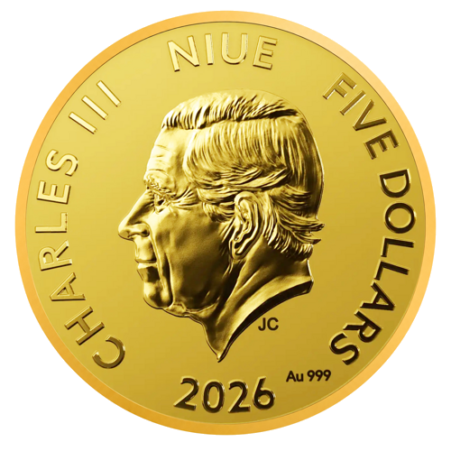 1/25 oz Year of the Horse 2026 Niue 5 Dollars Gold Coin (2)