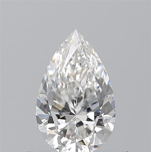 0.52 carat F-VVS2 Natūralus Pear Deimantas (1)
