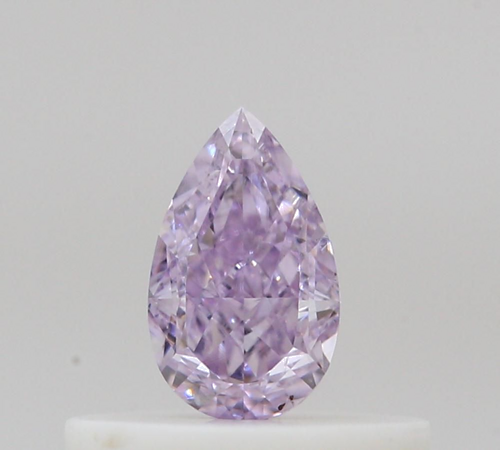 0.23 carat Fancy Intense Pinkish Purple-SI1 Natūralus Pear Deimantas (1)