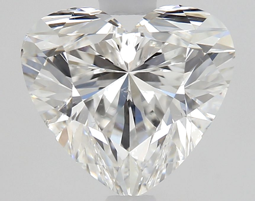 1.7 carat F-SI1 Natūralus Heart Deimantas (1)