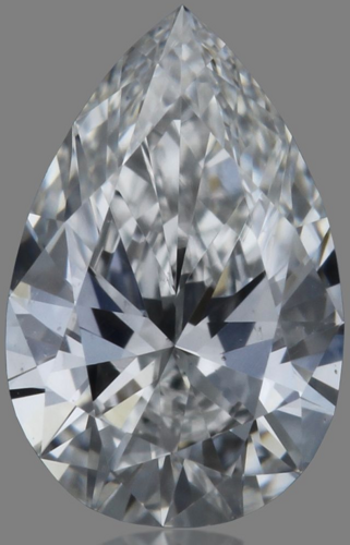 0.25 carat F-SI1 Natūralus Pear Deimantas (1)