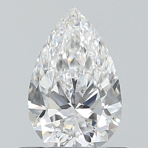 0.5 carat D-VVS2 Natūralus Pear Deimantas (1)