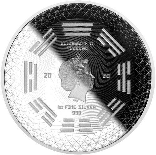 1 oz Līdzsvars 2020 Tokelau sudraba monēta (2)