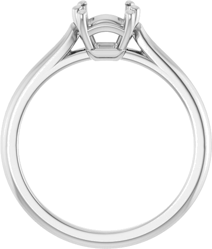 Sužadėtuvių Žiedas 10k white gold Emerald 7mm x 5mm (2)