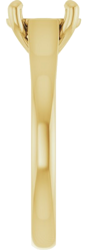 Sužadėtuvių Žiedas „Solitaire“ 10k yellow gold Oval 8mm x 6mm (4)