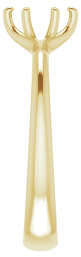 Sužadėtuvių Žiedas „Solitaire“ 14k yellow gold Oval 6mm x 4mm (4)