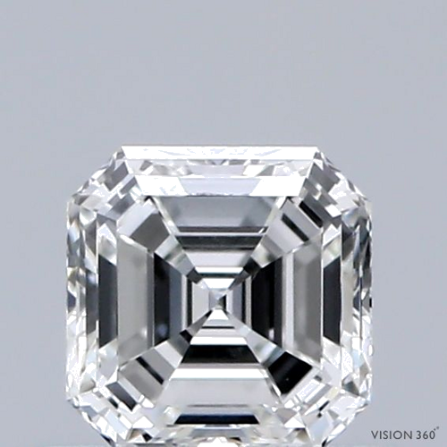 0.52 carat G-VS2 Natūralus Asscher Deimantas (1)