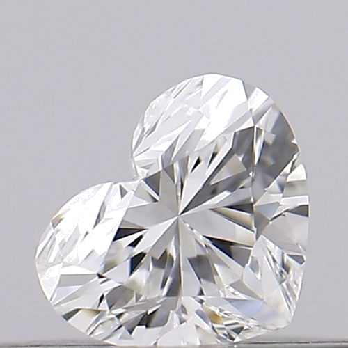 0.17 carat H-VVS2 Natūralus Heart Deimantas (1)