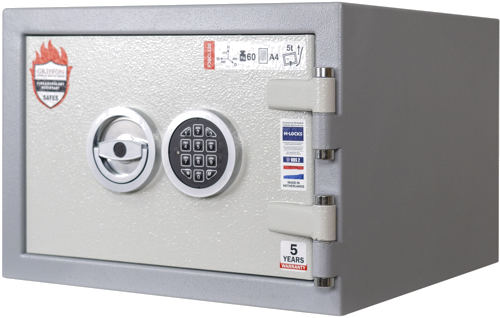 Ugunsdrošs un pret uzlaušanu izturīgs I drošības klases seifs Griffon F.30CLI.30.E (62 kg) (1)