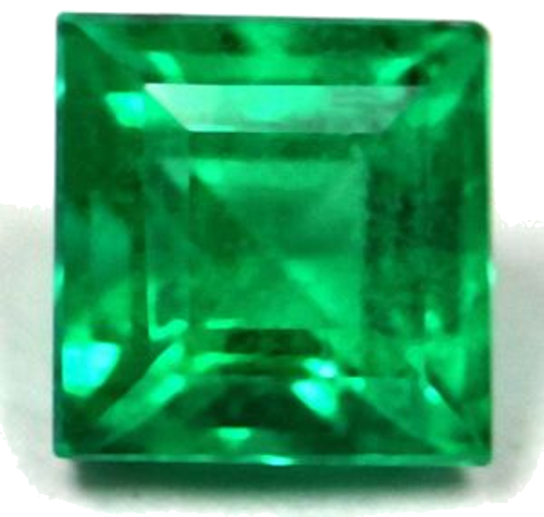 0.47 carat GREEN Square Smaragdas (1)