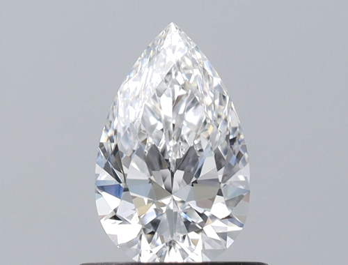 0.6 carat D-VVS2 Natūralus Pear Deimantas (1)