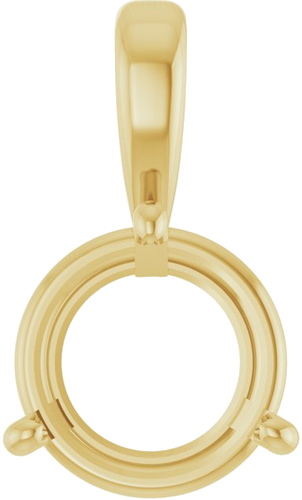 Pakabukas „Solitaire“ 14k yellow gold Round 9.5mm (1)