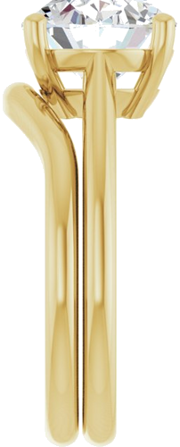 Sužadėtuvių Žiedas „Solitaire“ 14k yellow gold Oval 11mm x 9mm (9)