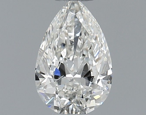 0.4 carat H-SI2 Natūralus Pear Deimantas (1)