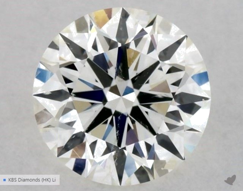 0.5 carat J-SI2 Excellent cut Natūralus Round Deimantas (1)