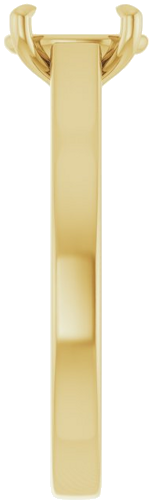 Sužadėtuvių Žiedas „Claw-Prong“ 14k yellow gold Oval 8mm x 6mm (4)