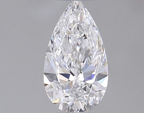 0.32 carat D-VVS1 Natūralus Pear Deimantas (1)