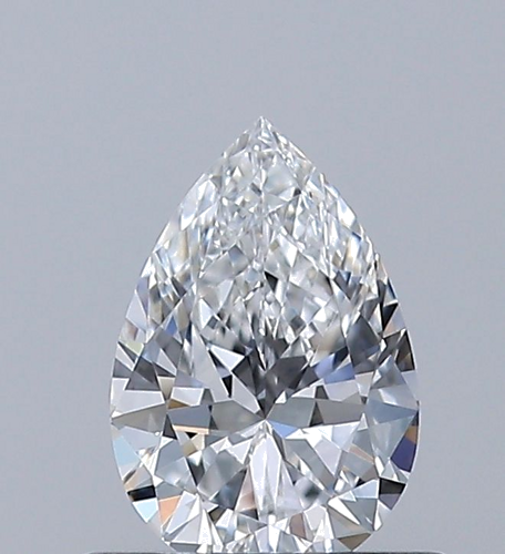 0.5 carat D-VVS2 Natūralus Pear Deimantas (1)