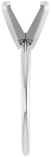 Sužadėtuvių Žiedas „Solitaire“ 585 Baltojo Aukso Round 9mm (4)
