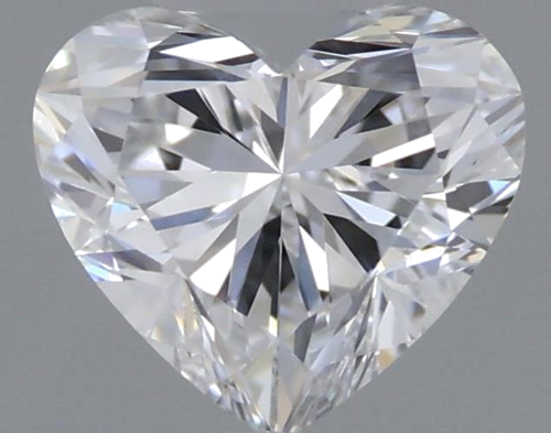 0.52 carat D-VVS1 Natūralus Heart Deimantas (1)