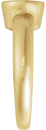 14K Yellow 6.5 mm Round Bezel-Set Engagement Ring Mounting (3)