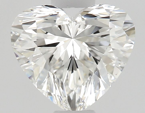 0.51 carat F-VVS2 Natūralus Heart Deimantas (1)