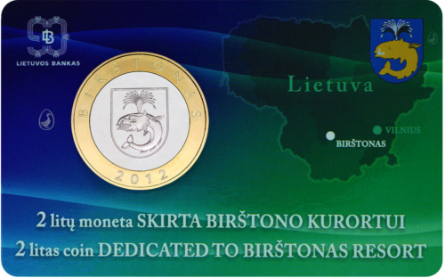 2012 Литва Курорти Възпоменателни монети от 2 лита (4)