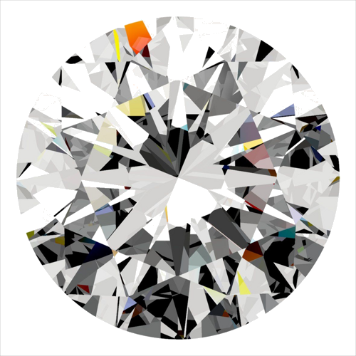 0.53 carat I-IF Excellent cut Natūralus Round Deimantas (1)