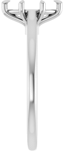 Sužadėtuvių Žiedas „Claw-Pong“ 14k white gold Marquise 8.5mm x 4.5mm (4)