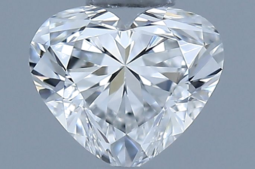 0.5 carat F-VVS1 Natūralus Heart Deimantas (1)