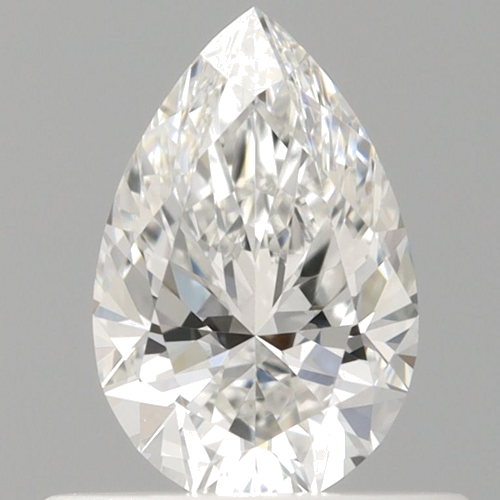 0.52 carat F-VVS2 Natūralus Pear Deimantas (1)