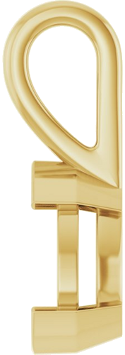 Pakabukas „Half-Bezel Solitaire“ 585 Geltonojo Aukso Pear Shape 8.5mm x 5.5mm (3)