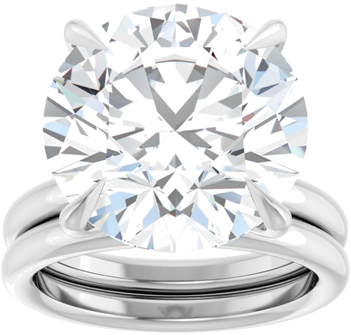 Sužadėtuvių Žiedas „Claw-Prong Solitaire“ 950 Platinos Round 14mm (8)